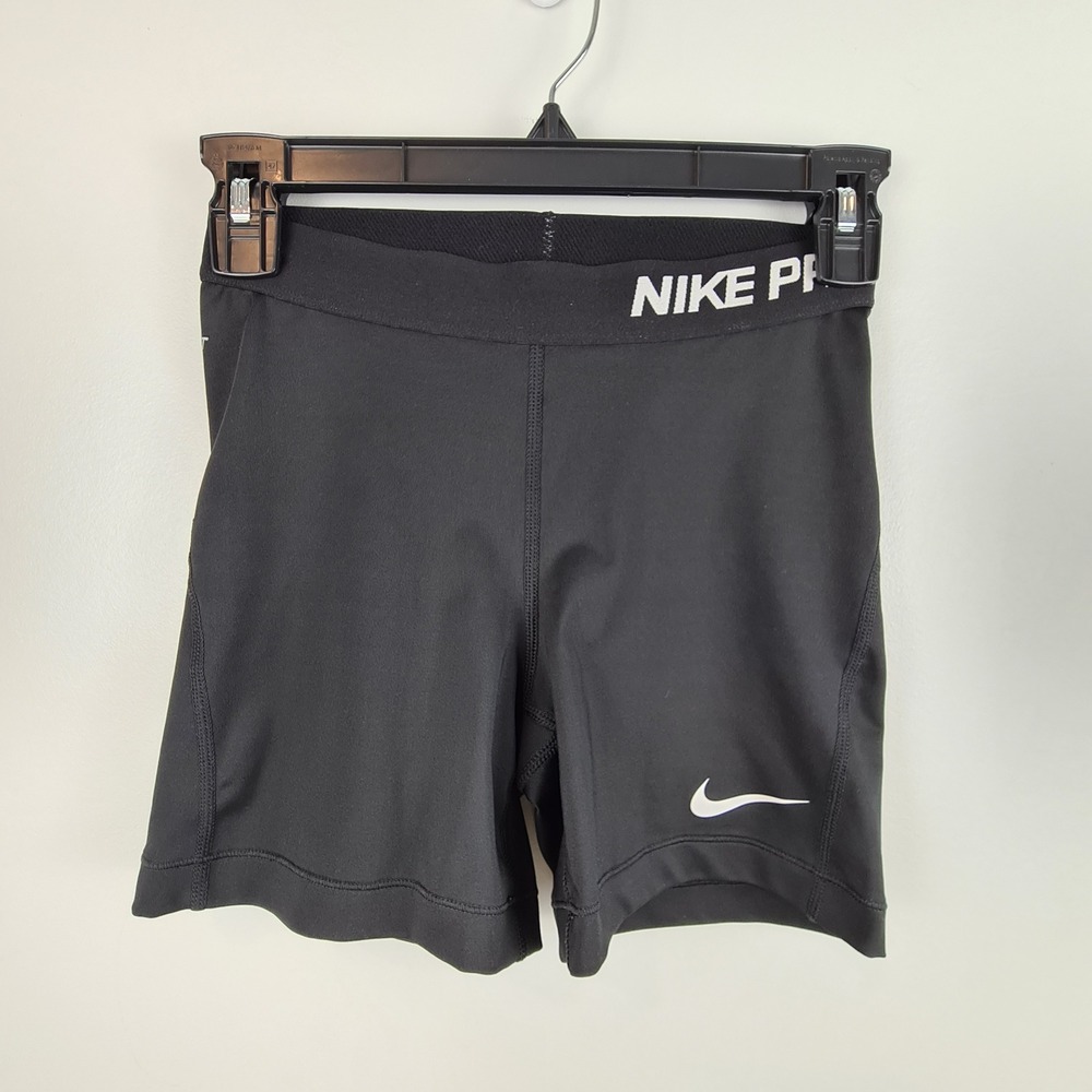Nike Pro Womens 3 Inch Compression Shorts Black Size Small Gym Running Yoga Core
